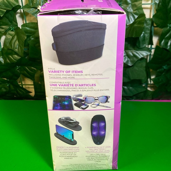 NWT Homedics UV-Clean Portable Sanitizer Bag BLACK - Picture 4 of 5